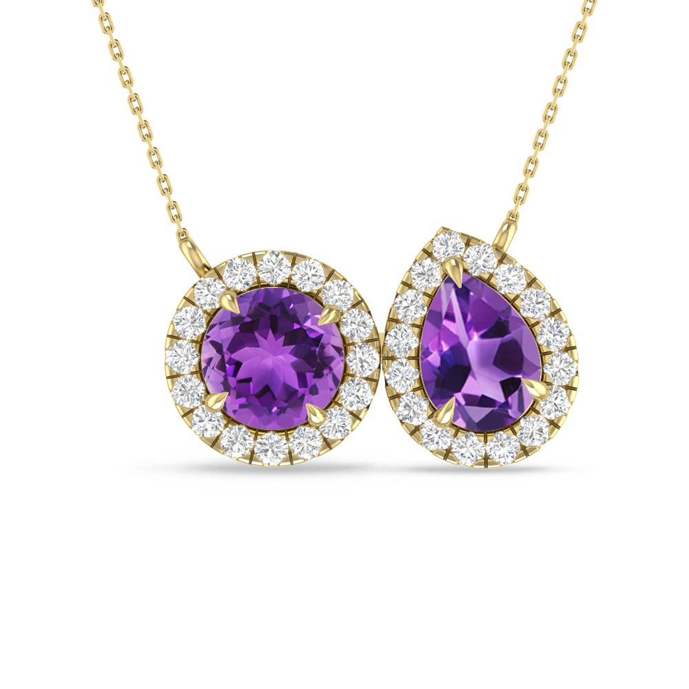 Yellow Gold - Amethyst