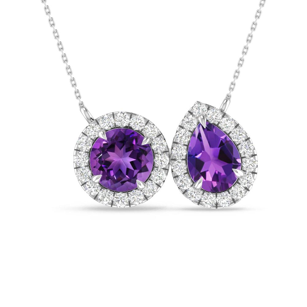 White Gold - Amethyst