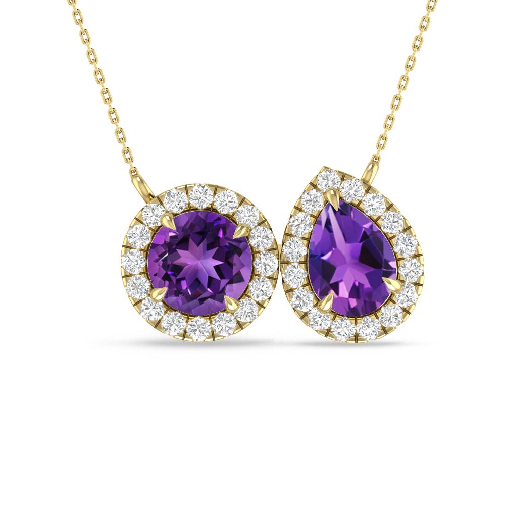 Yellow Gold - Amethyst