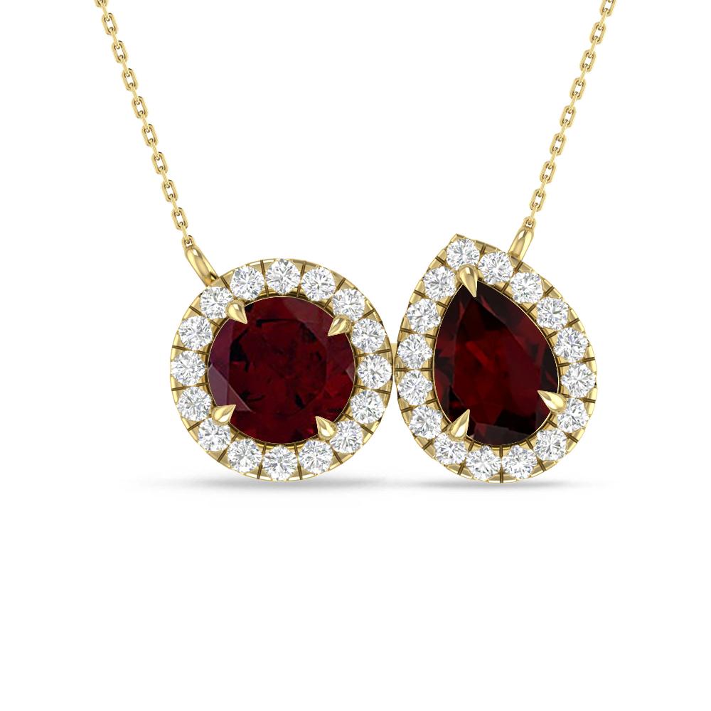 Yellow Gold - Garnet
