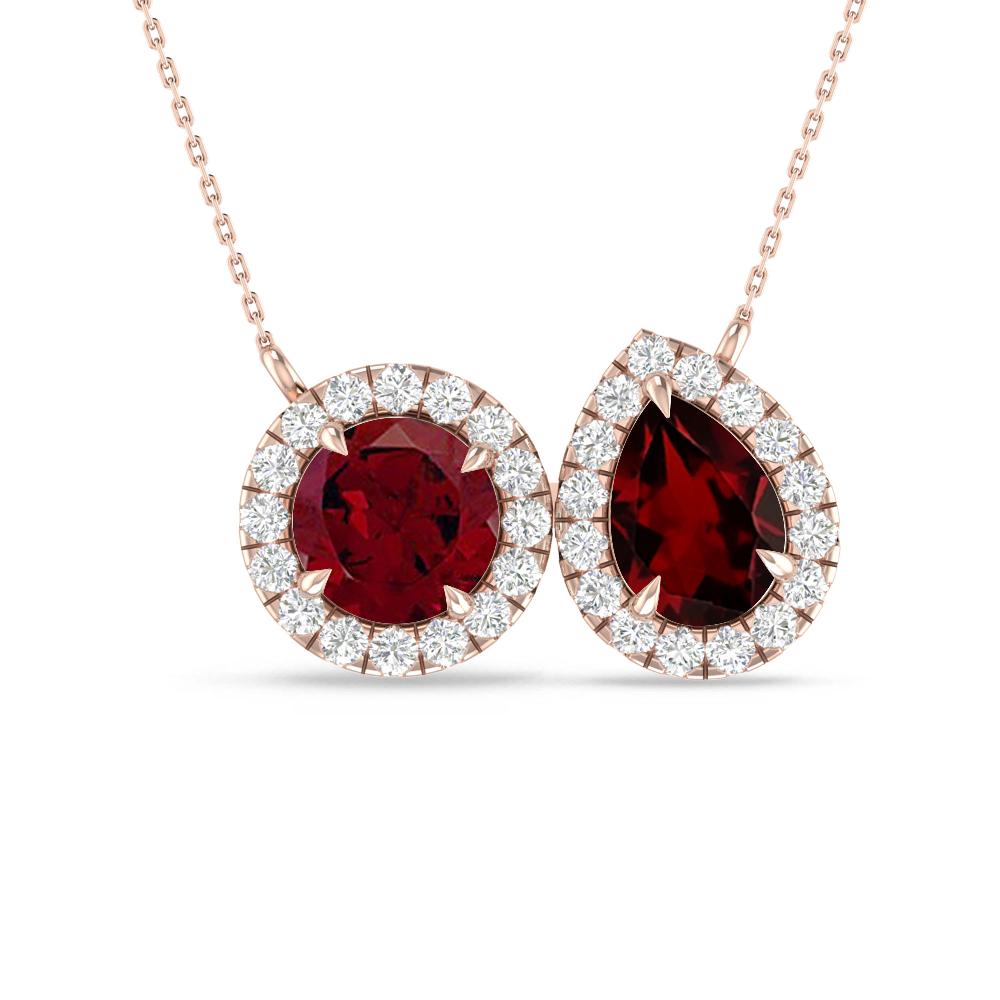 Rose Gold - Garnet