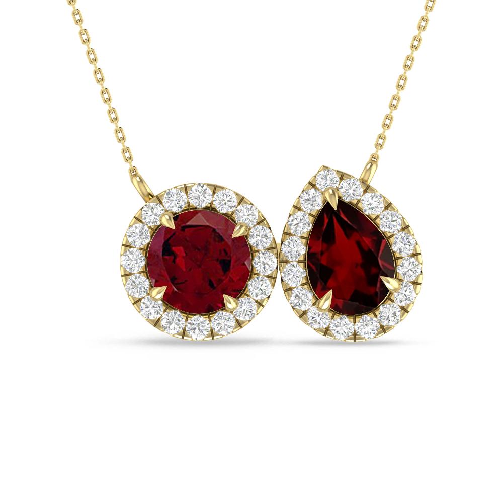 Yellow Gold - Garnet