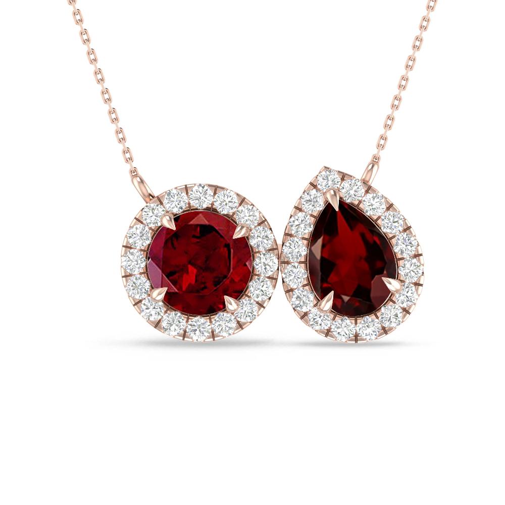 Rose Gold - Garnet
