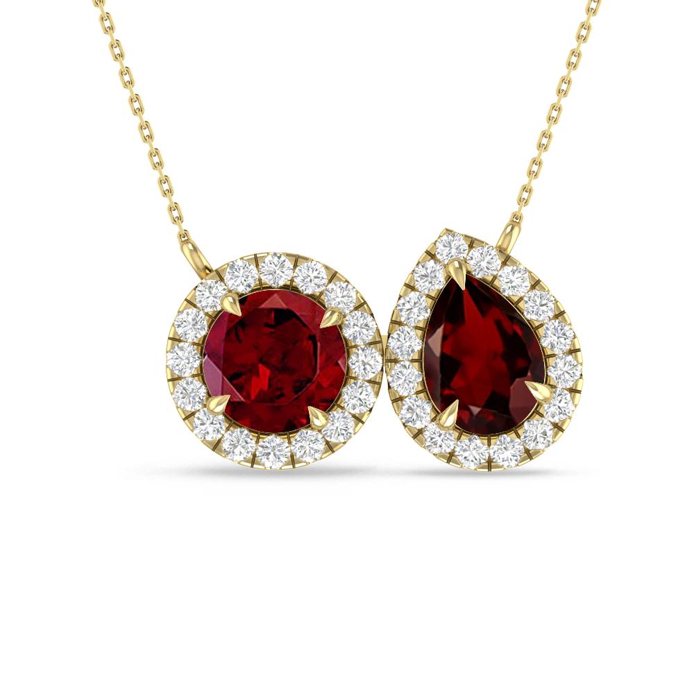 Yellow Gold - Garnet