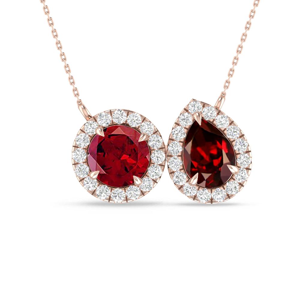 Rose Gold - Garnet