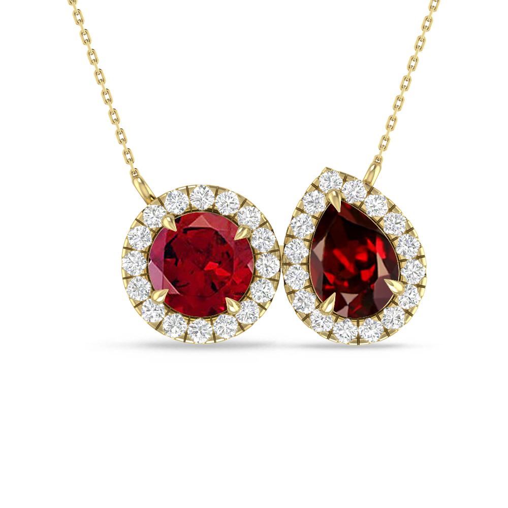 Yellow Gold - Garnet