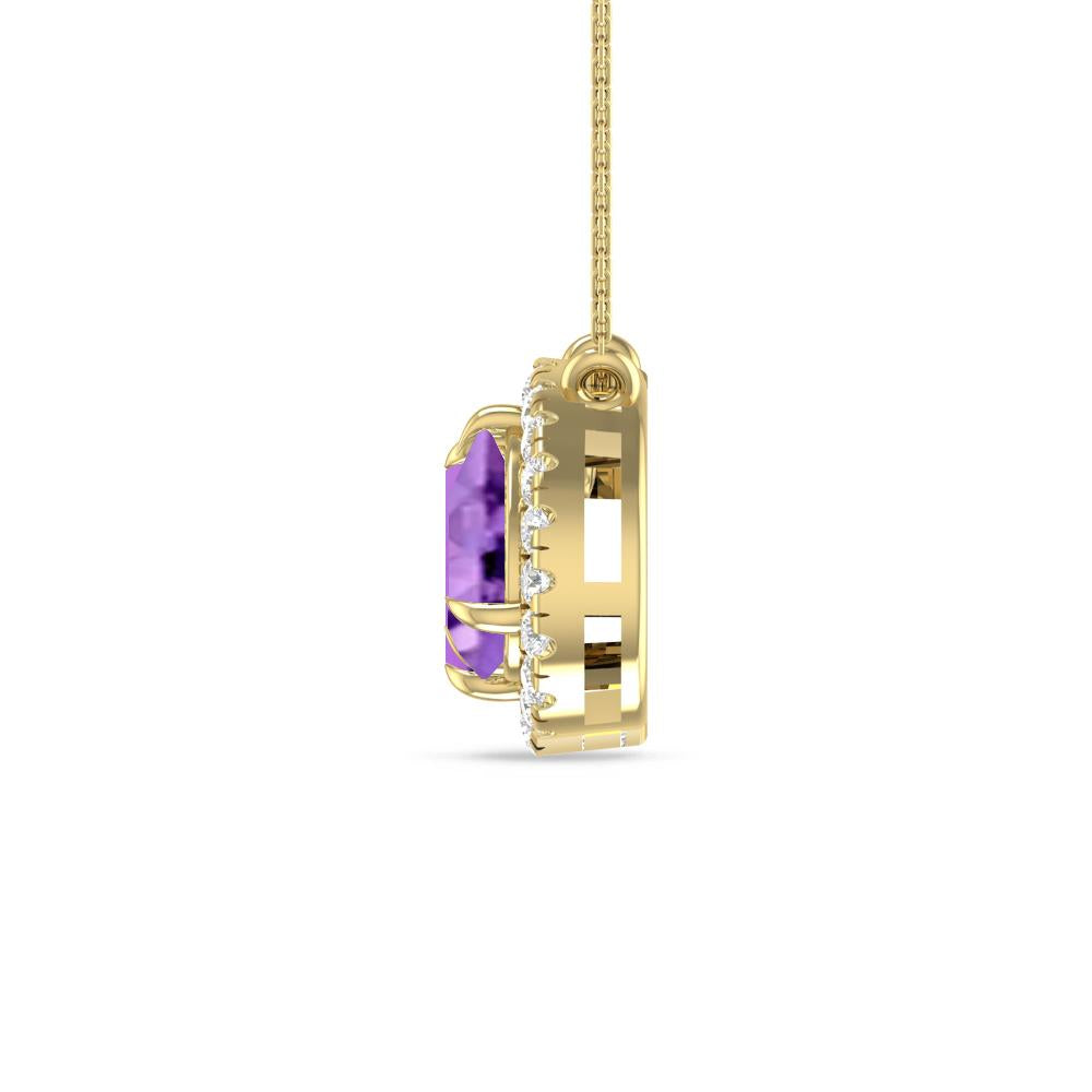 Yellow Gold - Amethyst