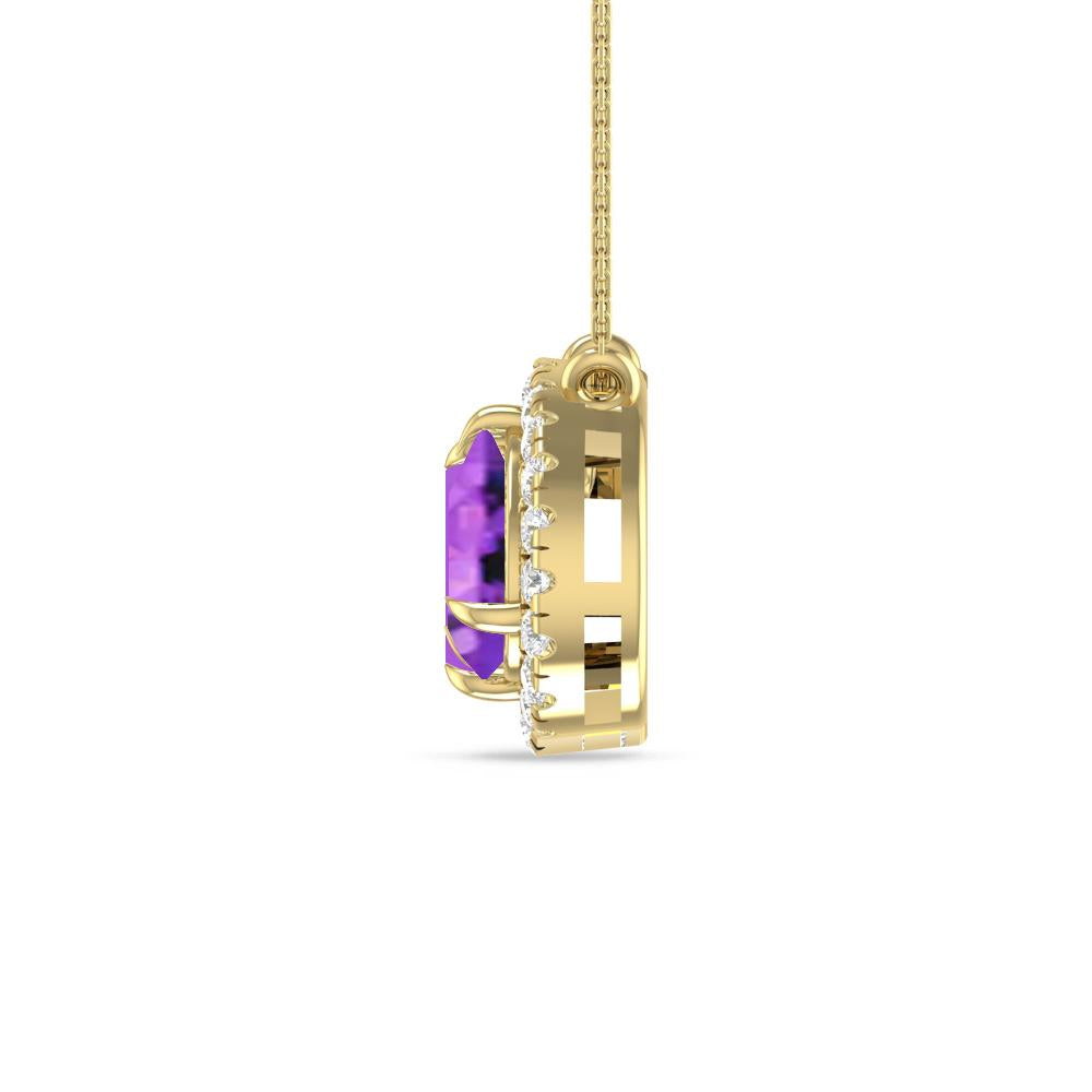 Yellow Gold - Amethyst