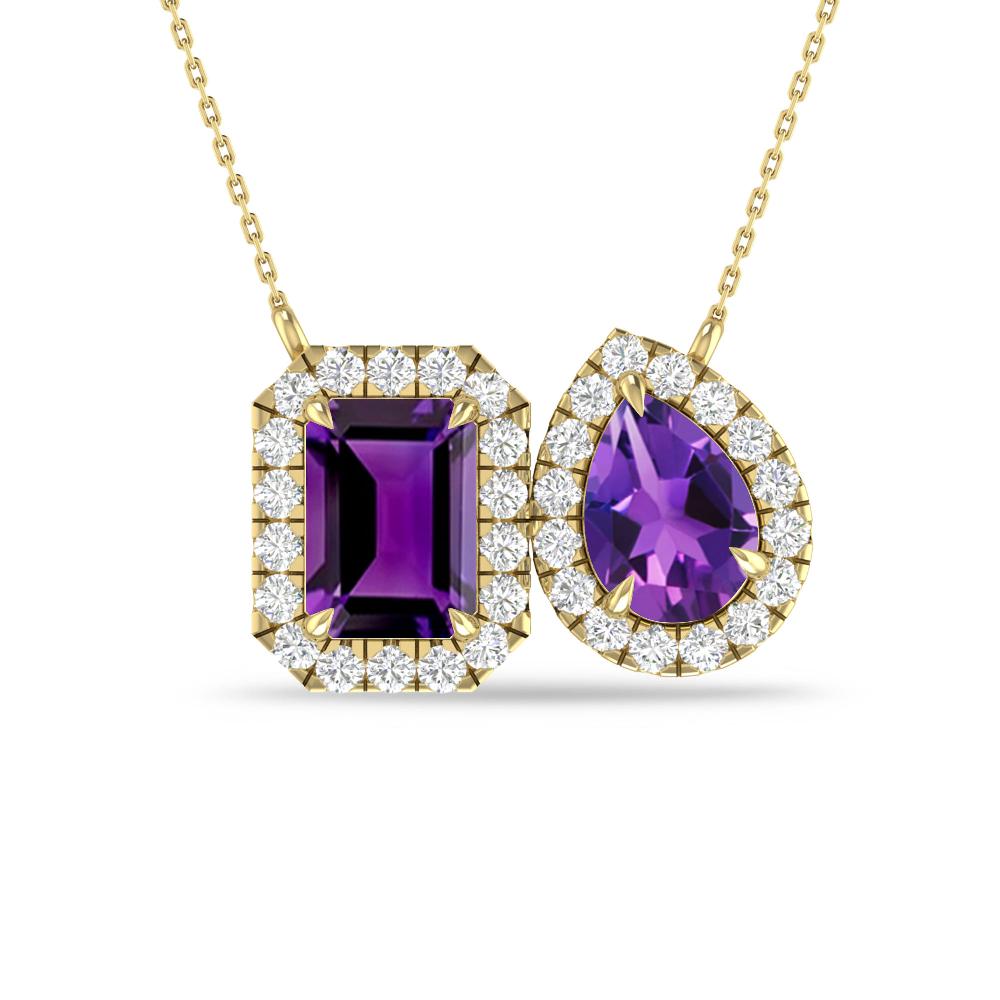 Yellow Gold - Amethyst