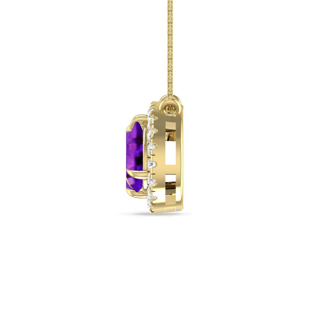 Yellow Gold - Amethyst