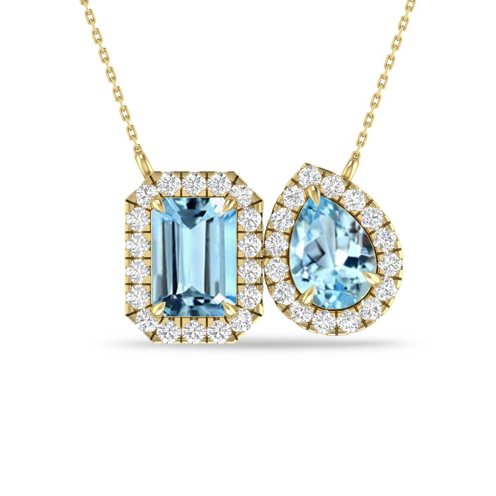 Yellow Gold - Aquamarine