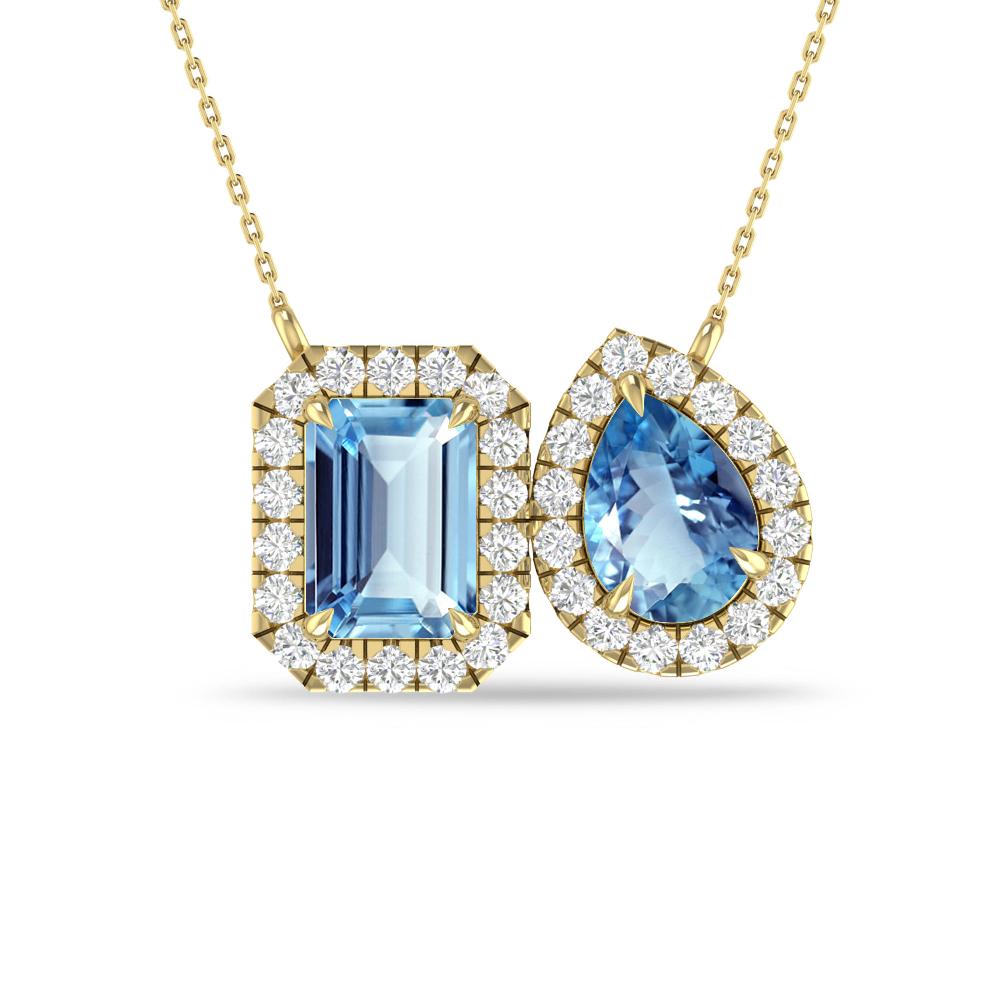 Yellow Gold - Aquamarine
