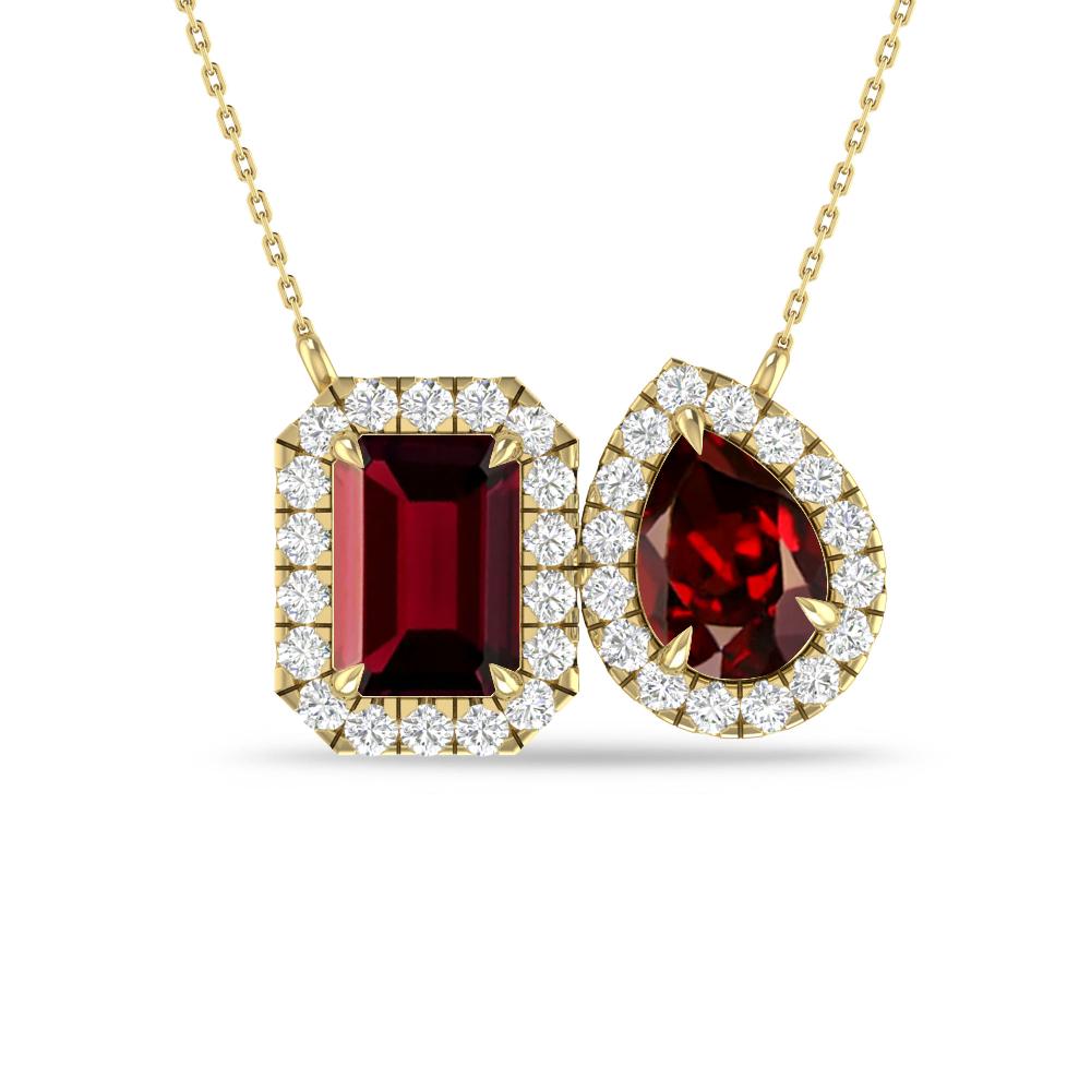 Yellow Gold - Garnet