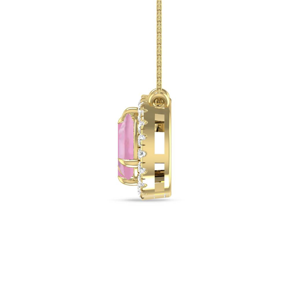 Yellow Gold - Pink Tourmaline