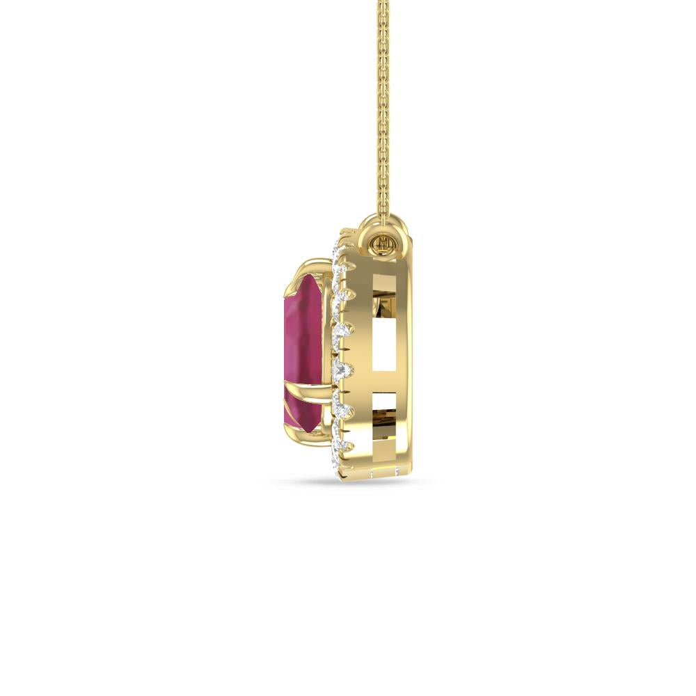 Yellow Gold - Pink Tourmaline