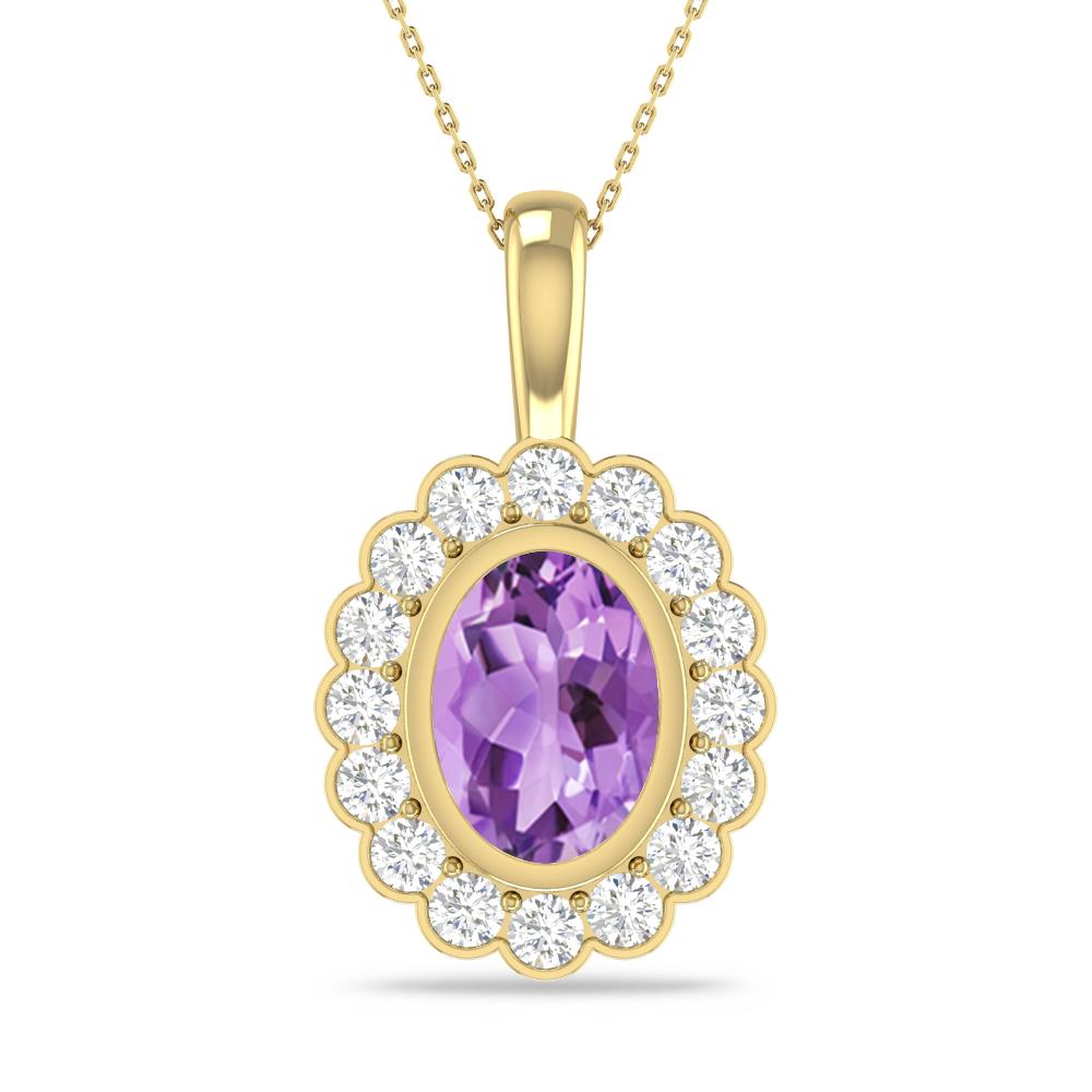 Yellow Gold - Amethyst
