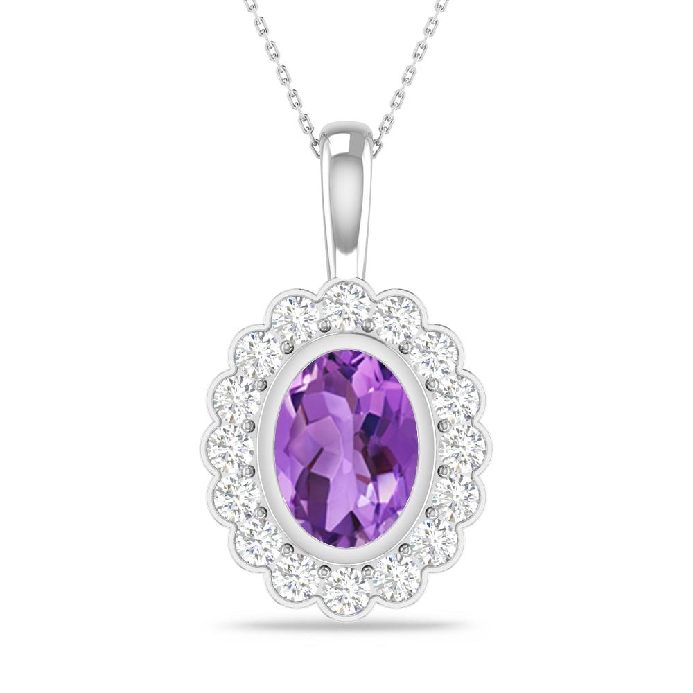 White Gold - Amethyst