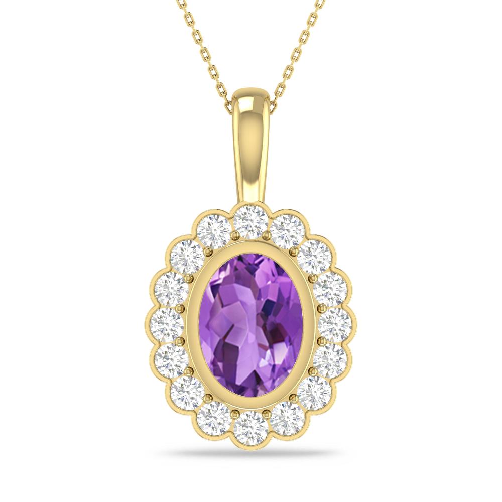 Yellow Gold - Amethyst