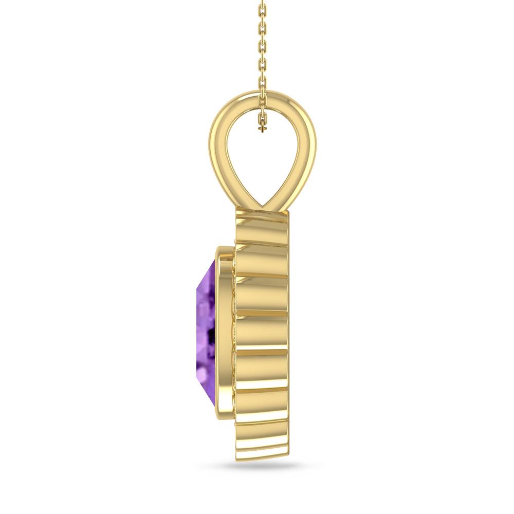 Yellow Gold - Amethyst