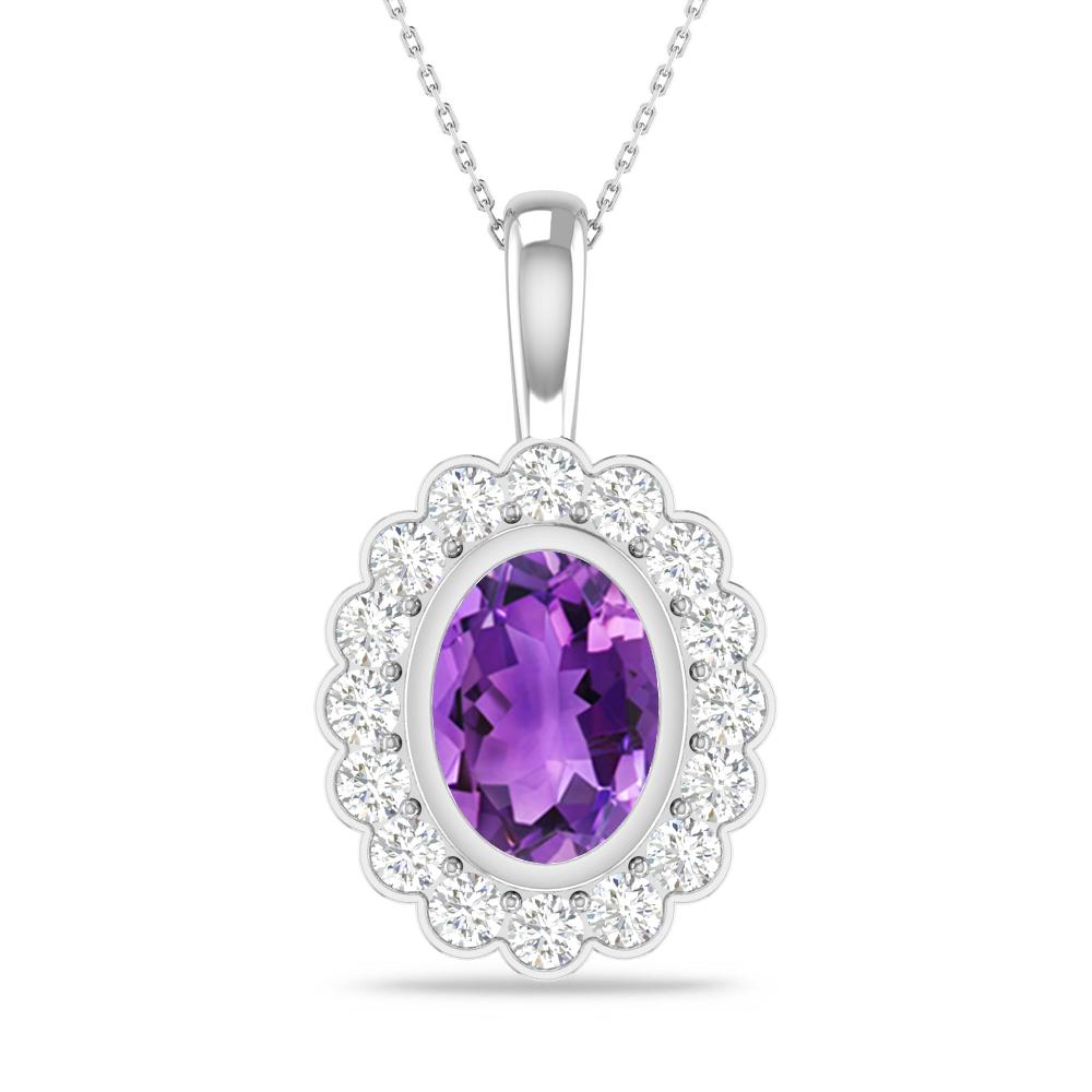 White Gold - Amethyst