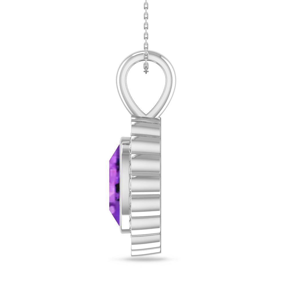 White Gold - Amethyst