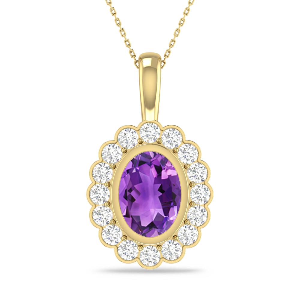 Yellow Gold - Amethyst