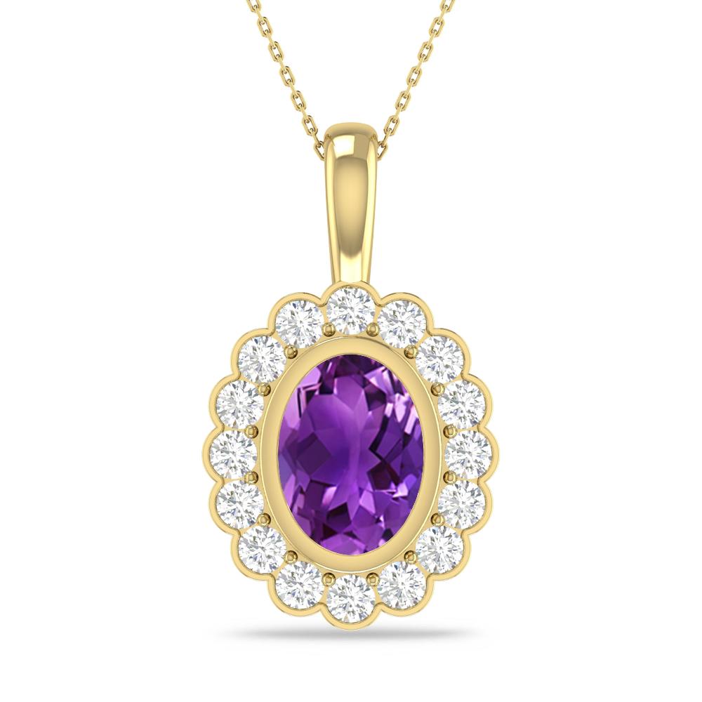 Yellow Gold - Amethyst