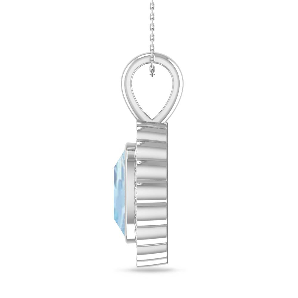 White Gold - Aquamarine