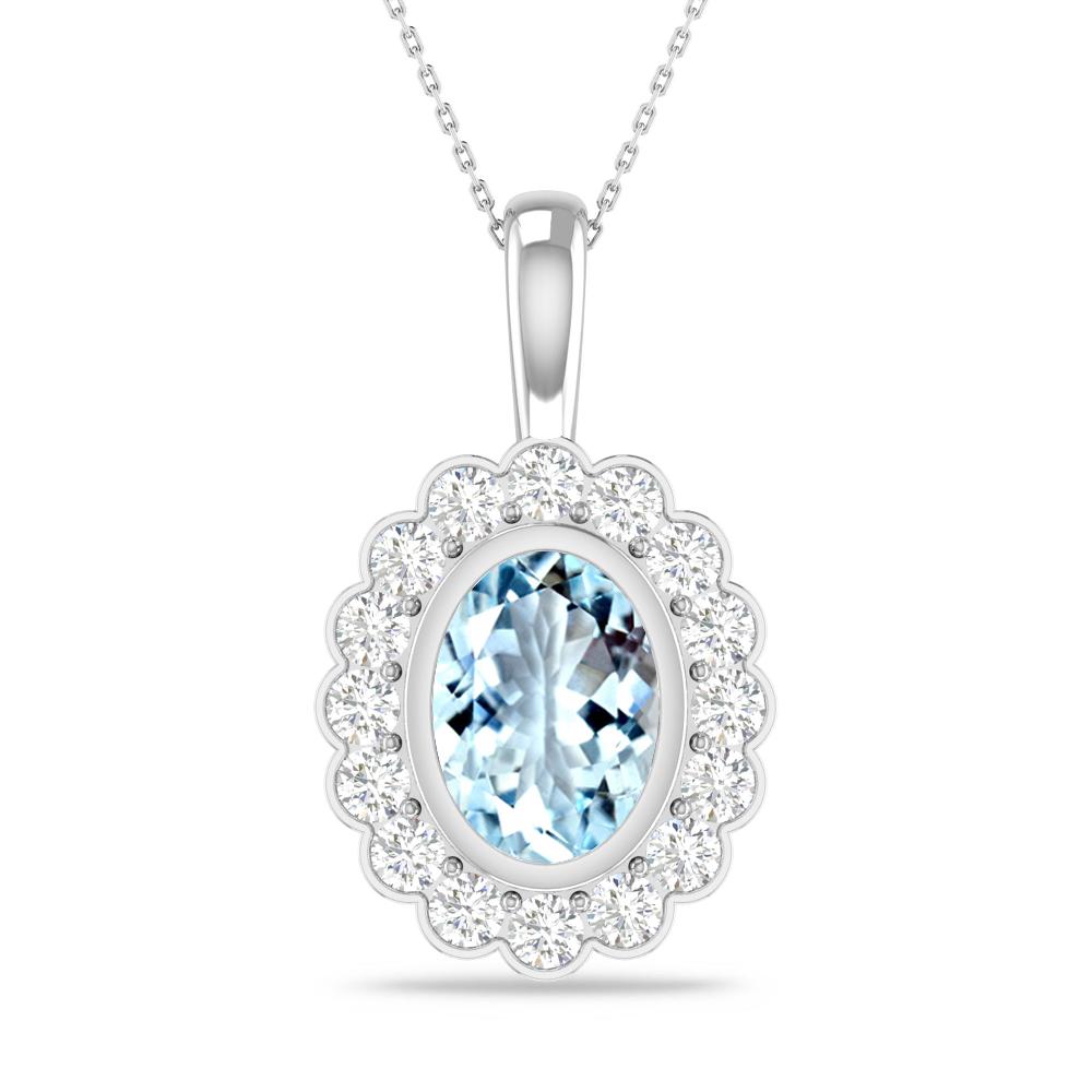 White Gold - Aquamarine