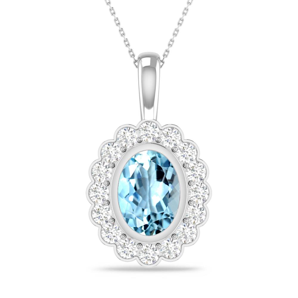 White Gold - Aquamarine