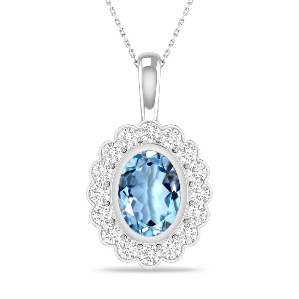 White Gold - Aquamarine