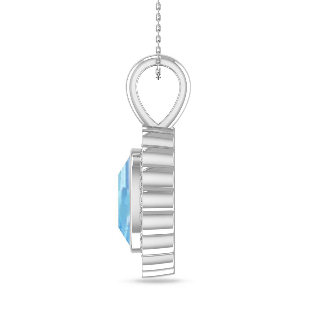 White Gold - Aquamarine