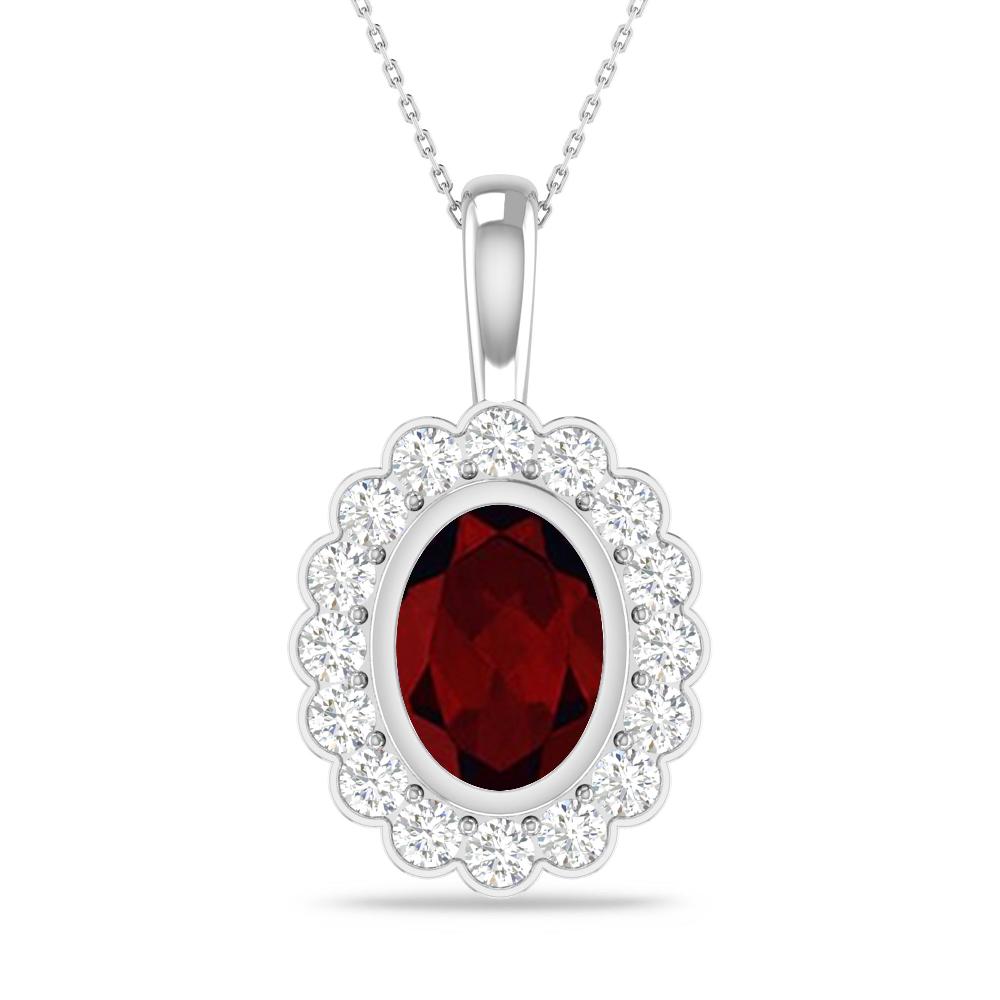 White Gold - Garnet