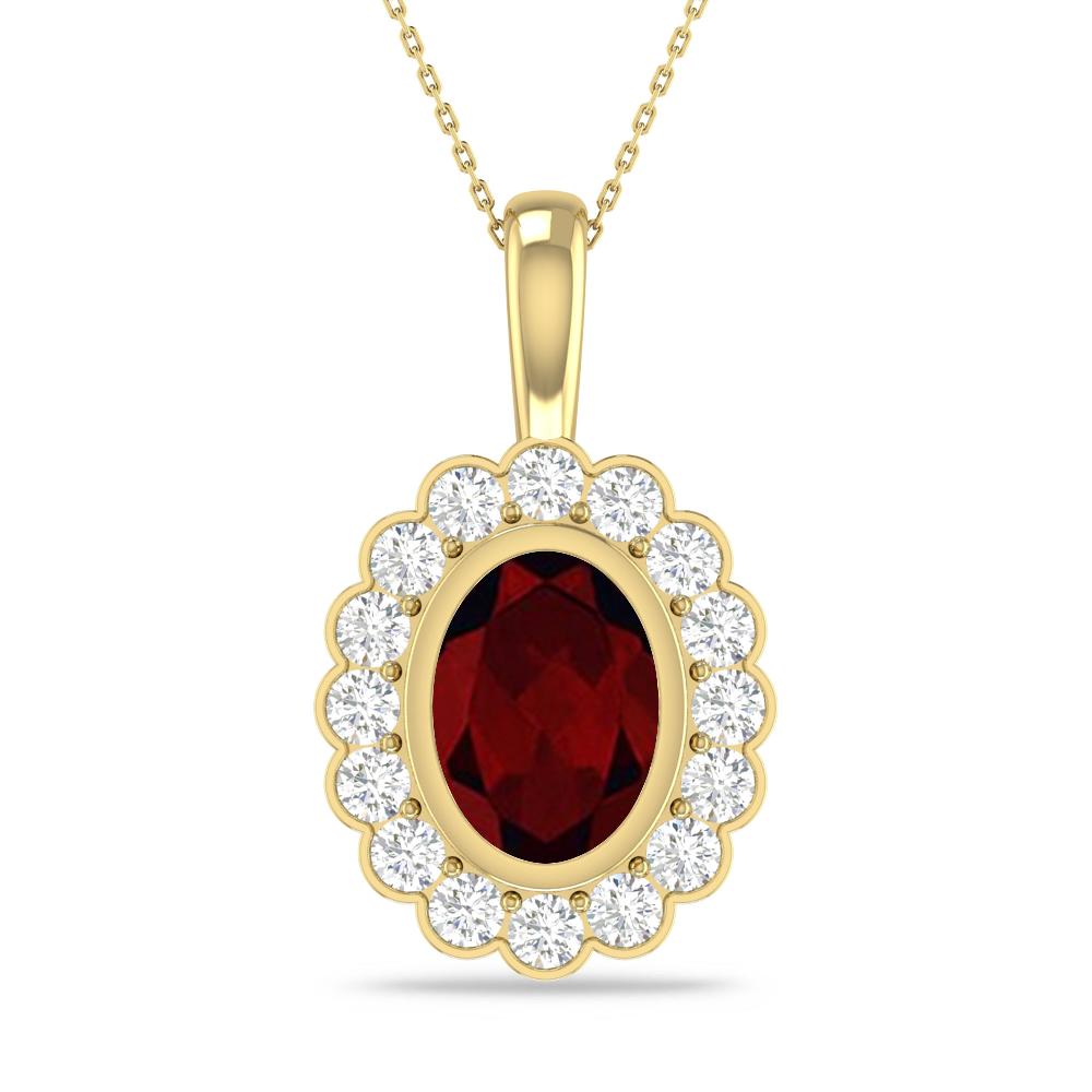 Yellow Gold - Garnet