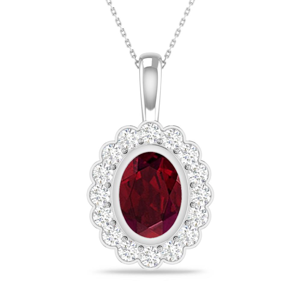 White Gold - Garnet