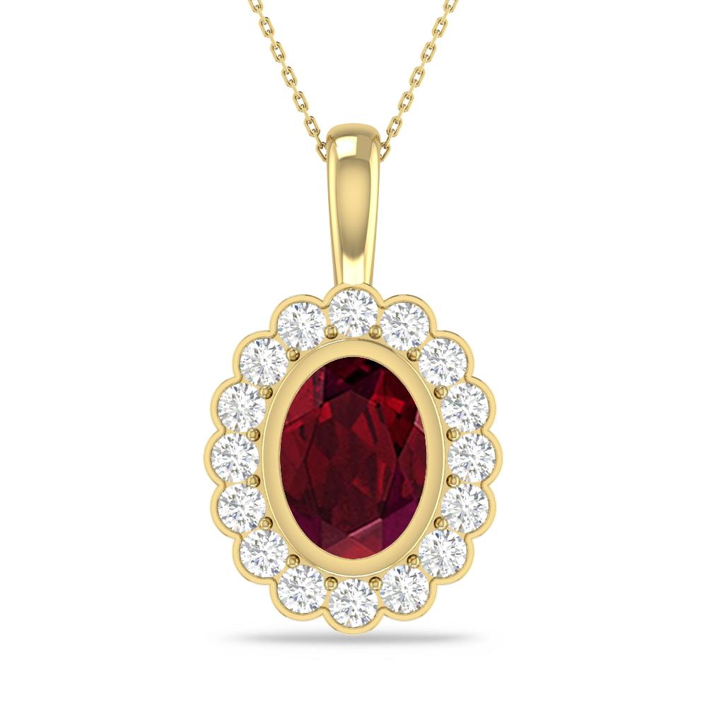 Yellow Gold - Garnet