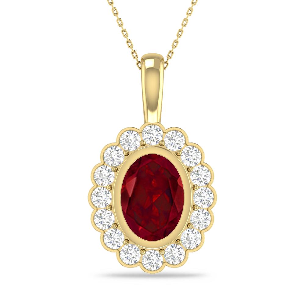 Yellow Gold - Garnet