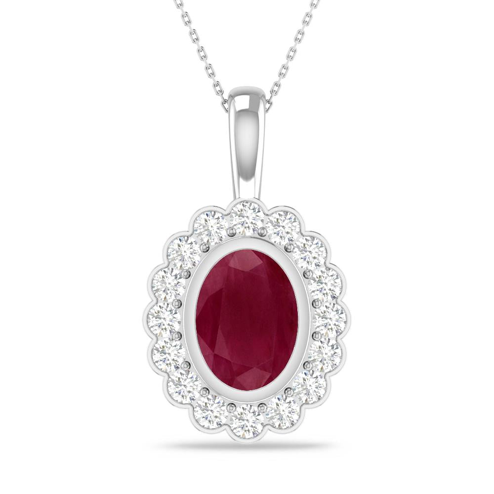 White Gold - Ruby