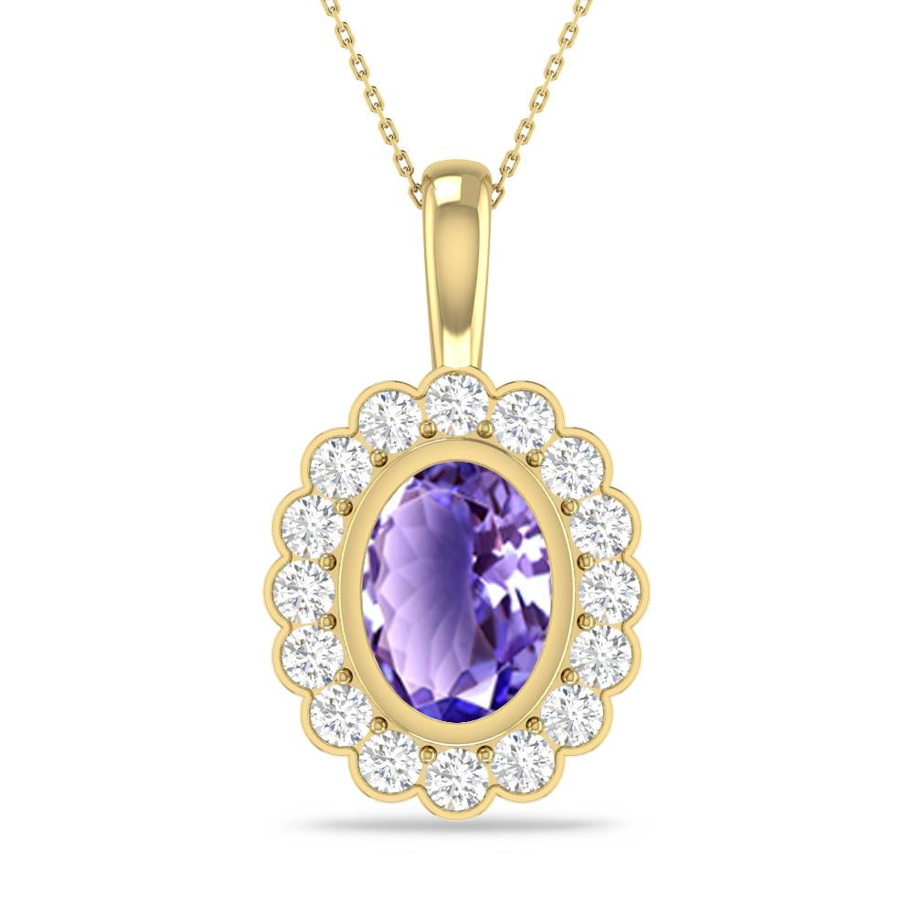 Yellow Gold - Tanzanite