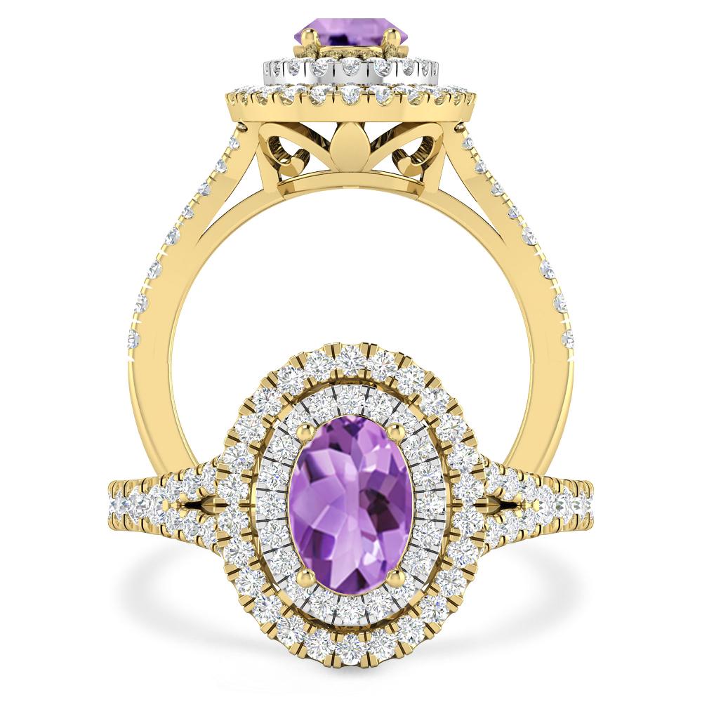 Yellow Gold - Amethyst