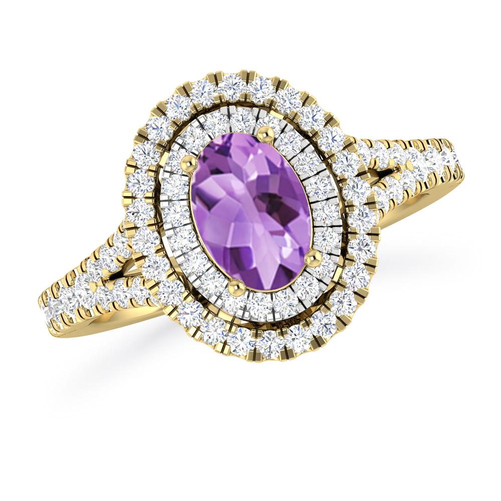 Yellow Gold - Amethyst