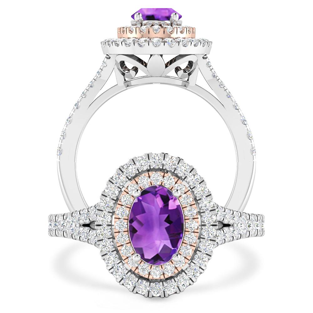 White Gold - Amethyst
