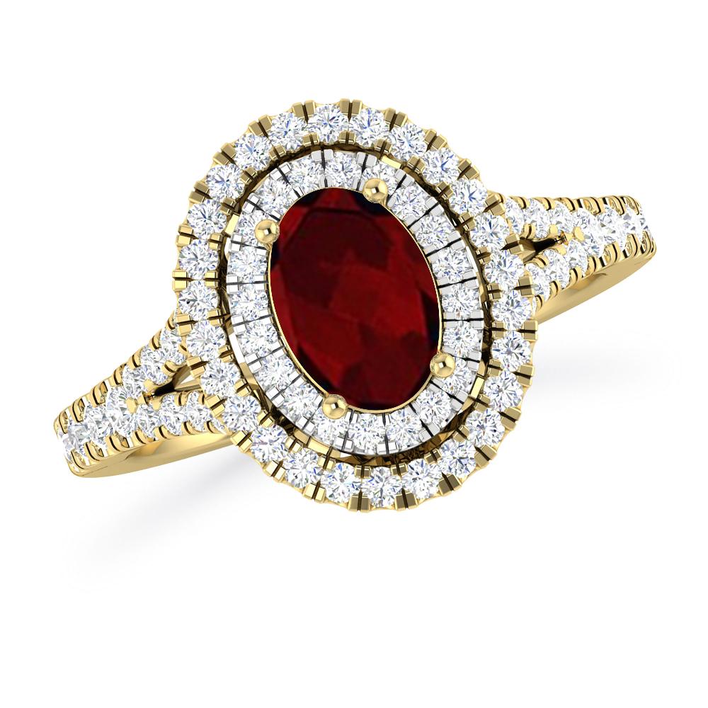 Yellow Gold - Garnet