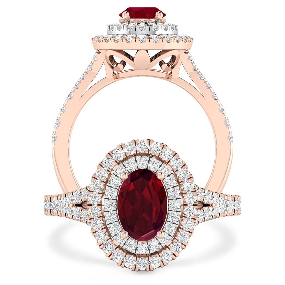 Rose Gold - Garnet