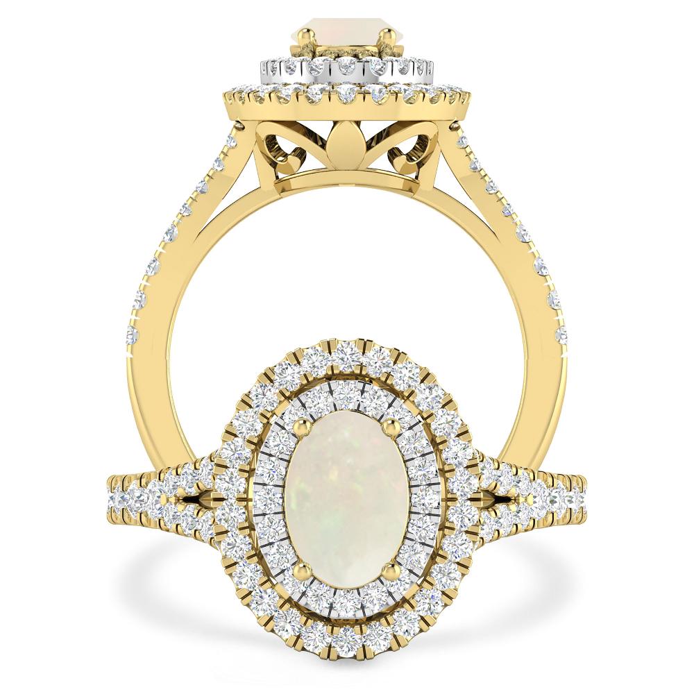 Yellow Gold - Opal