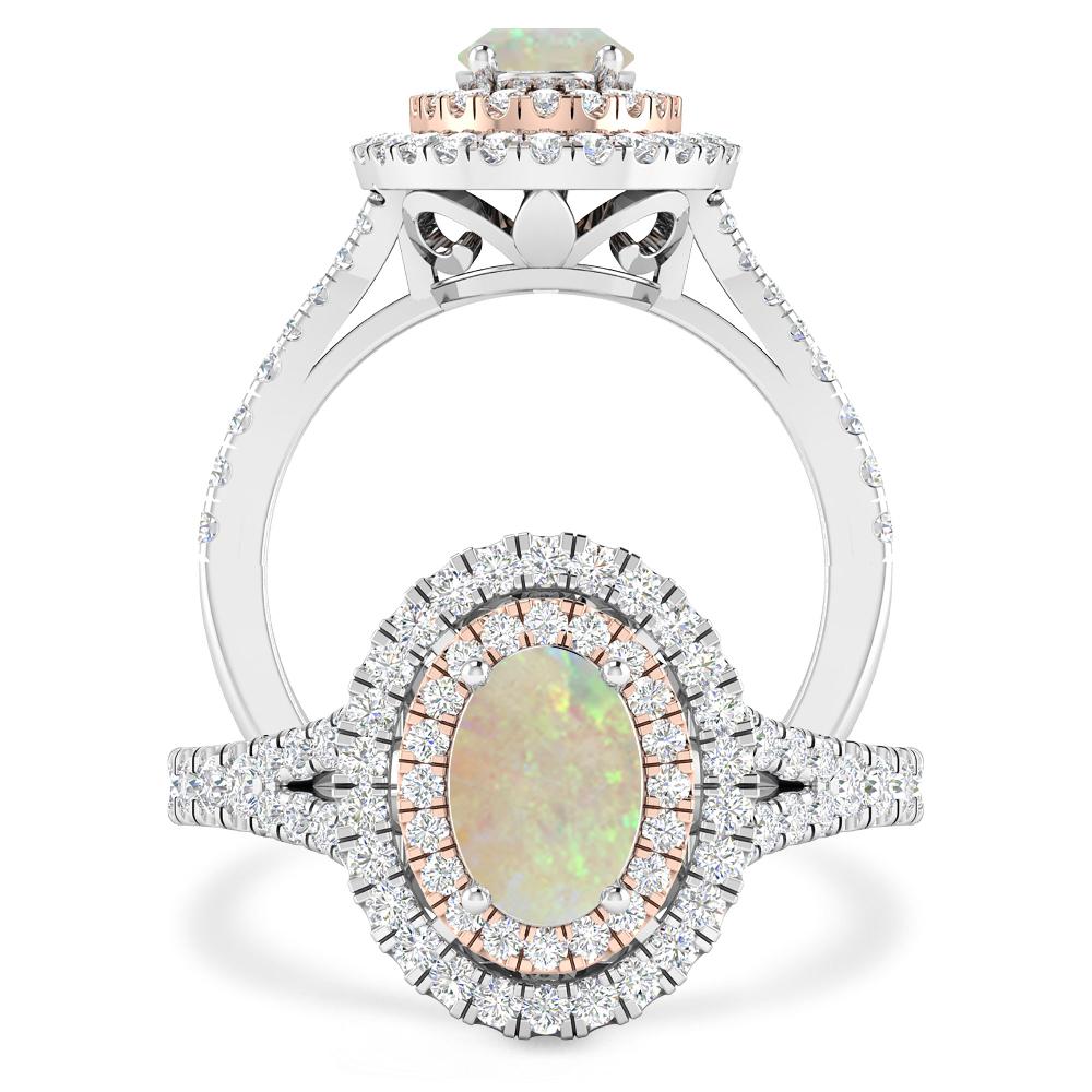 White Gold - Opal