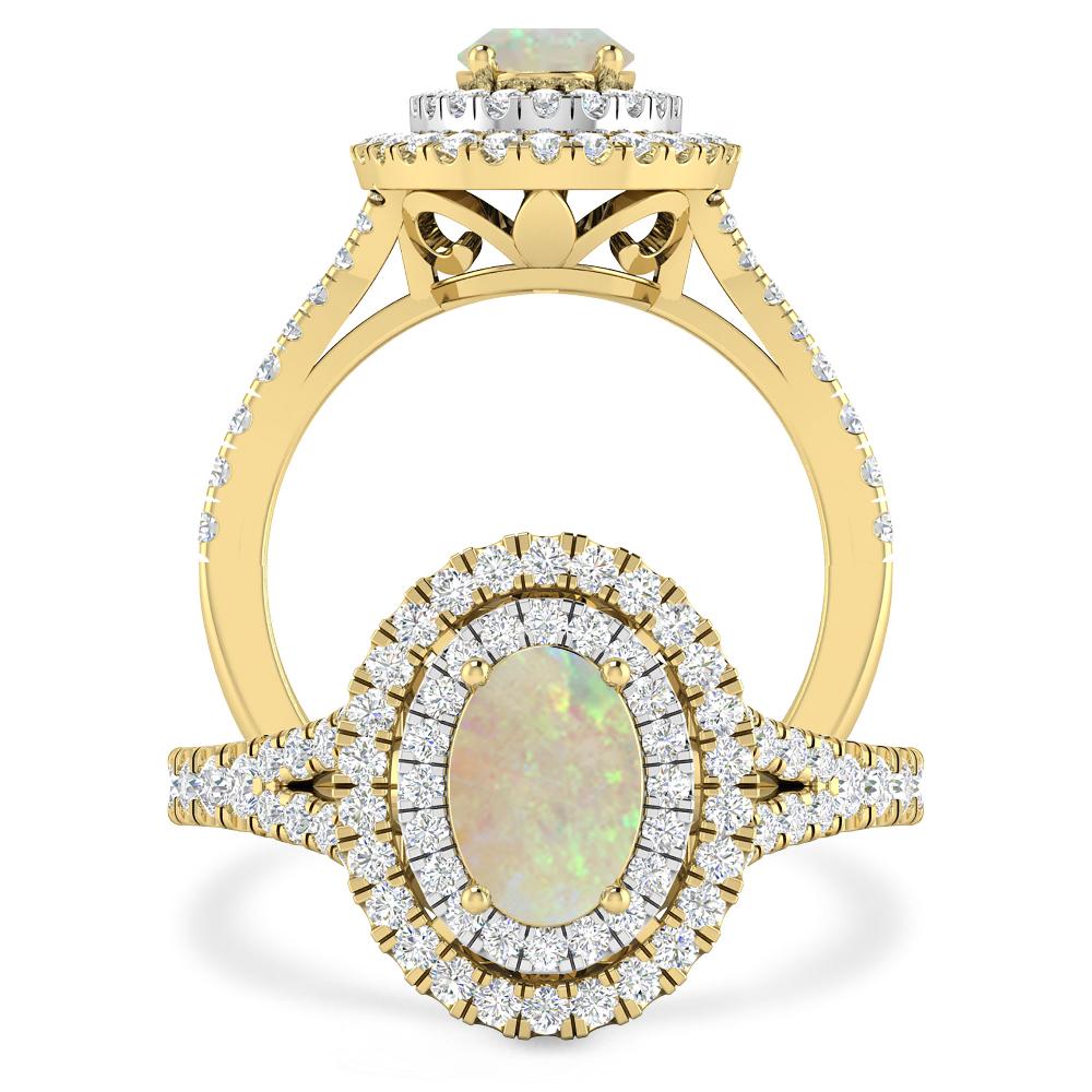 Yellow Gold - Opal