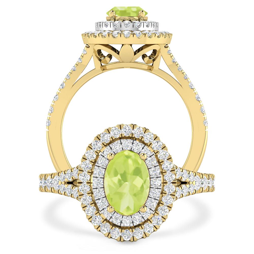 Yellow Gold - Peridot