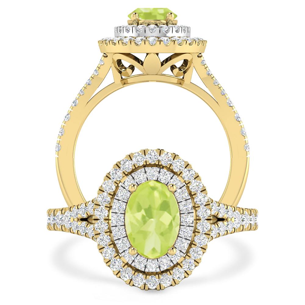 Yellow Gold - Peridot