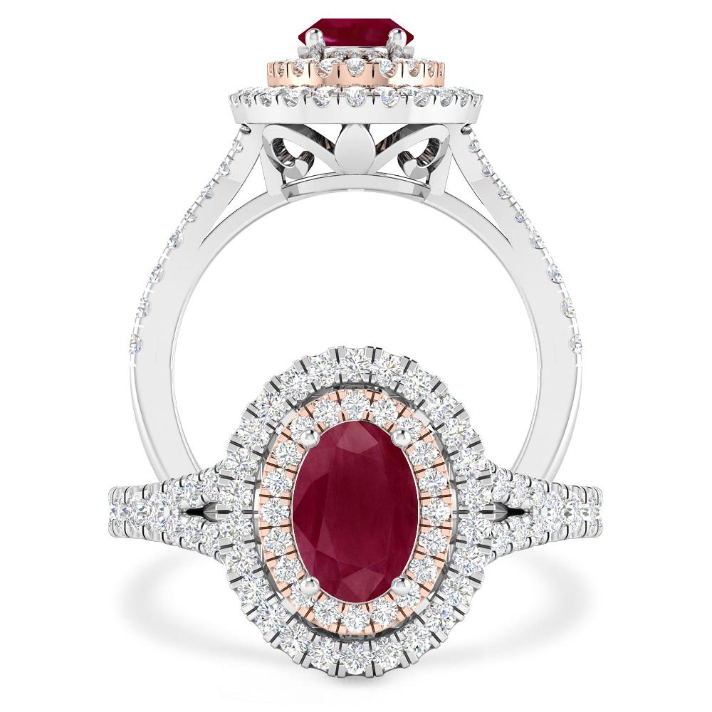 White Gold - Ruby